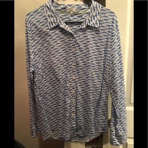 Alligator print Crown & Ivy button down